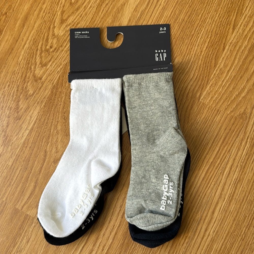 Baby Gap Crew Socks 4-Pack